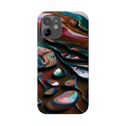 New Zealand - Inspired Phone Case Abalone Paua Shell,Slim iPhone Cover, Protective Case, Unique Gift, Trendy Accessories, - Earthbound Pacific