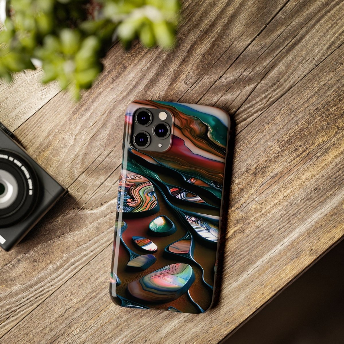 New Zealand - Inspired Phone Case Abalone Paua Shell,Slim iPhone Cover, Protective Case, Unique Gift, Trendy Accessories, - Earthbound Pacific