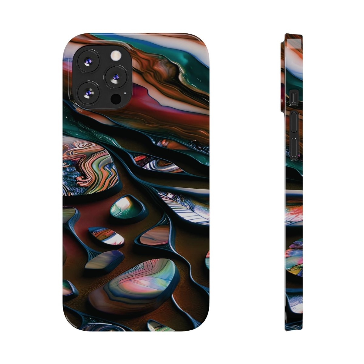 New Zealand - Inspired Phone Case Abalone Paua Shell,Slim iPhone Cover, Protective Case, Unique Gift, Trendy Accessories, - Earthbound Pacific