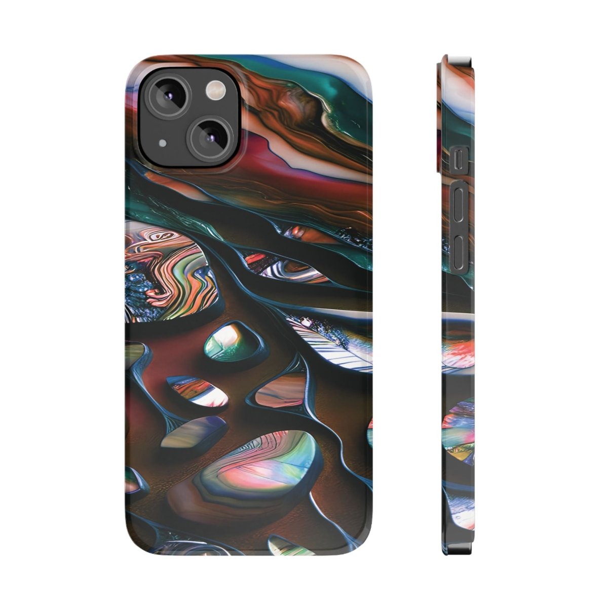 New Zealand - Inspired Phone Case Abalone Paua Shell,Slim iPhone Cover, Protective Case, Unique Gift, Trendy Accessories, - Earthbound Pacific