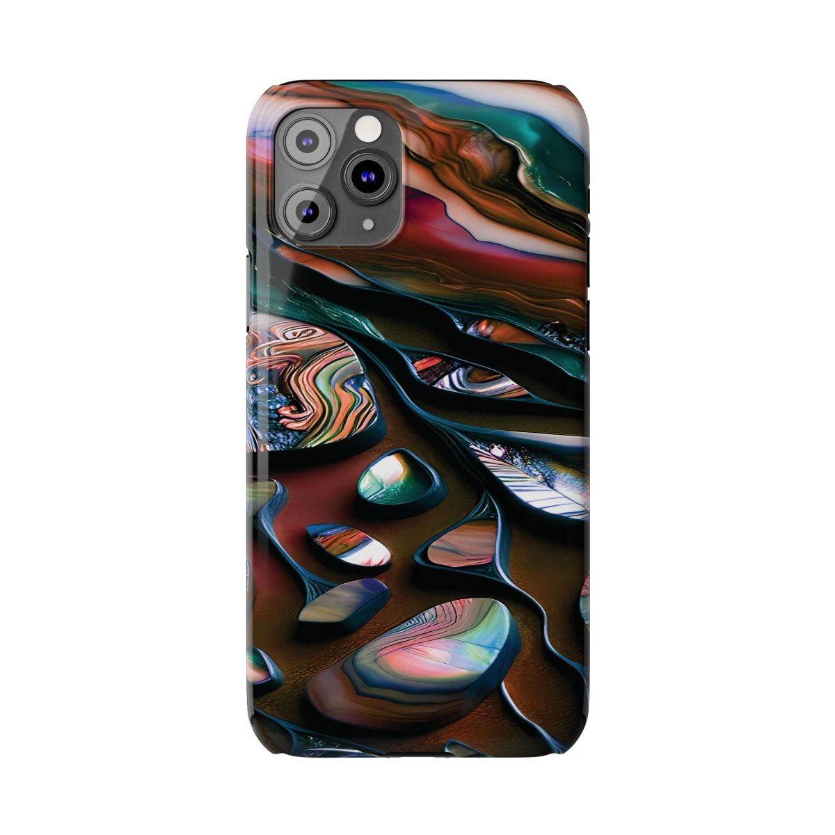 New Zealand - Inspired Phone Case Abalone Paua Shell,Slim iPhone Cover, Protective Case, Unique Gift, Trendy Accessories, - Earthbound Pacific