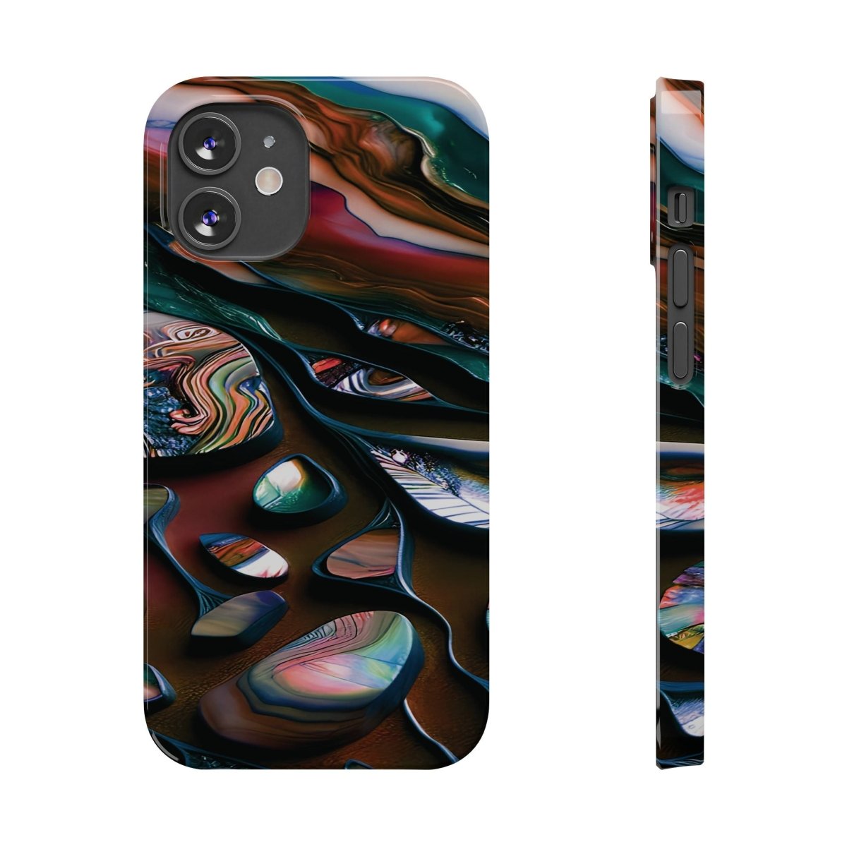 New Zealand - Inspired Phone Case Abalone Paua Shell,Slim iPhone Cover, Protective Case, Unique Gift, Trendy Accessories, - Earthbound Pacific