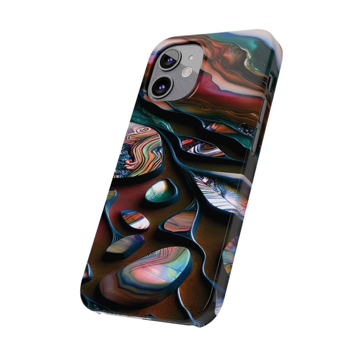 New Zealand - Inspired Phone Case Abalone Paua Shell,Slim iPhone Cover, Protective Case, Unique Gift, Trendy Accessories, - Earthbound Pacific