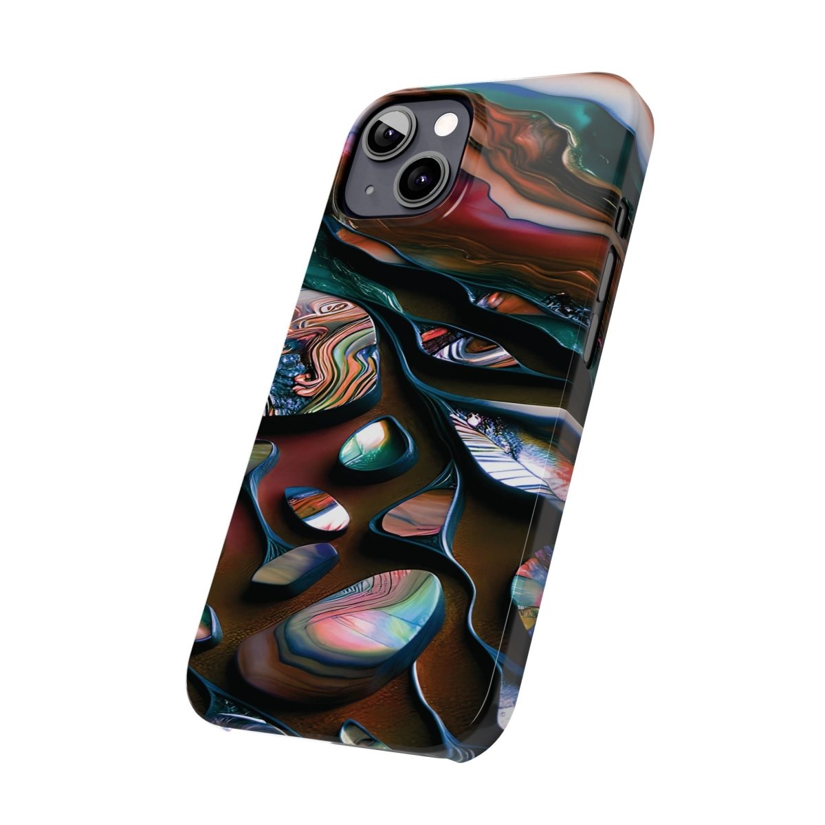 New Zealand - Inspired Phone Case Abalone Paua Shell,Slim iPhone Cover, Protective Case, Unique Gift, Trendy Accessories, - Earthbound Pacific