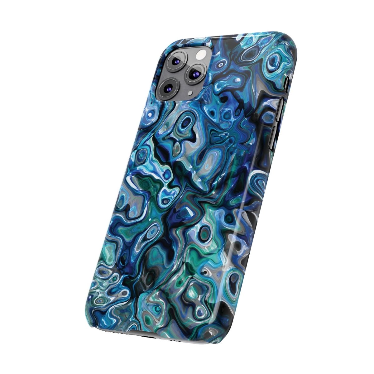 New Zealand - Inspired Phone Case Abalone Paua Shell,Slim iPhone Cover, Protective Case, Unique Gift, Trendy Accessories, - Earthbound Pacific