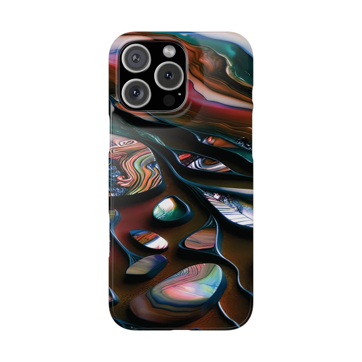 New Zealand - Inspired Phone Case Abalone Paua Shell,Slim iPhone Cover, Protective Case, Unique Gift, Trendy Accessories, - Earthbound Pacific