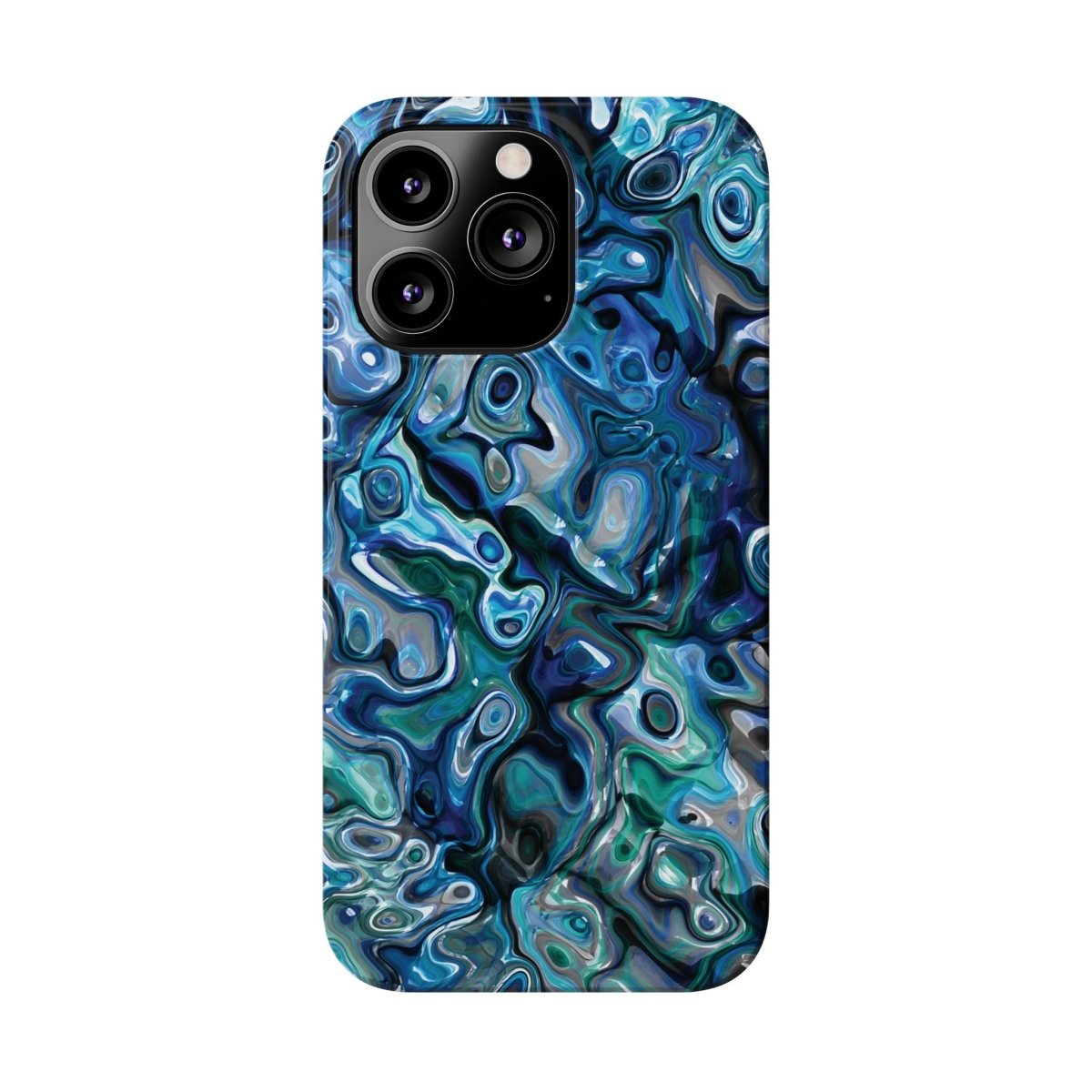 New Zealand - Inspired Phone Case Abalone Paua Shell,Slim iPhone Cover, Protective Case, Unique Gift, Trendy Accessories, - Earthbound Pacific