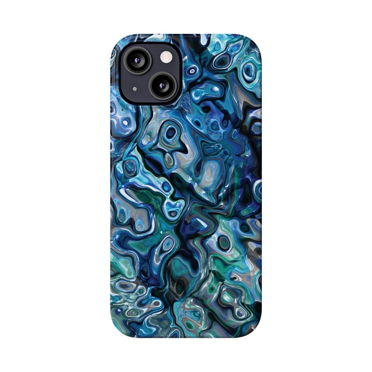 New Zealand - Inspired Phone Case Abalone Paua Shell,Slim iPhone Cover, Protective Case, Unique Gift, Trendy Accessories, - Earthbound Pacific