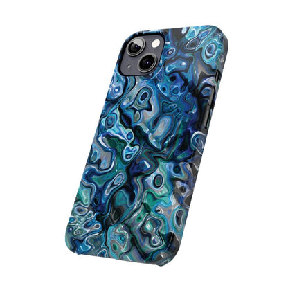 New Zealand - Inspired Phone Case Abalone Paua Shell,Slim iPhone Cover, Protective Case, Unique Gift, Trendy Accessories, - Earthbound Pacific