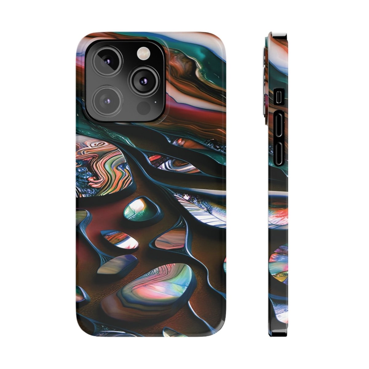 New Zealand - Inspired Phone Case Abalone Paua Shell,Slim iPhone Cover, Protective Case, Unique Gift, Trendy Accessories, - Earthbound Pacific