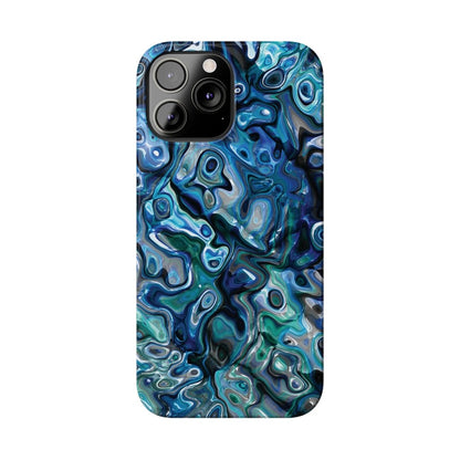 New Zealand - Inspired Phone Case Abalone Paua Shell,Slim iPhone Cover, Protective Case, Unique Gift, Trendy Accessories, - Earthbound Pacific