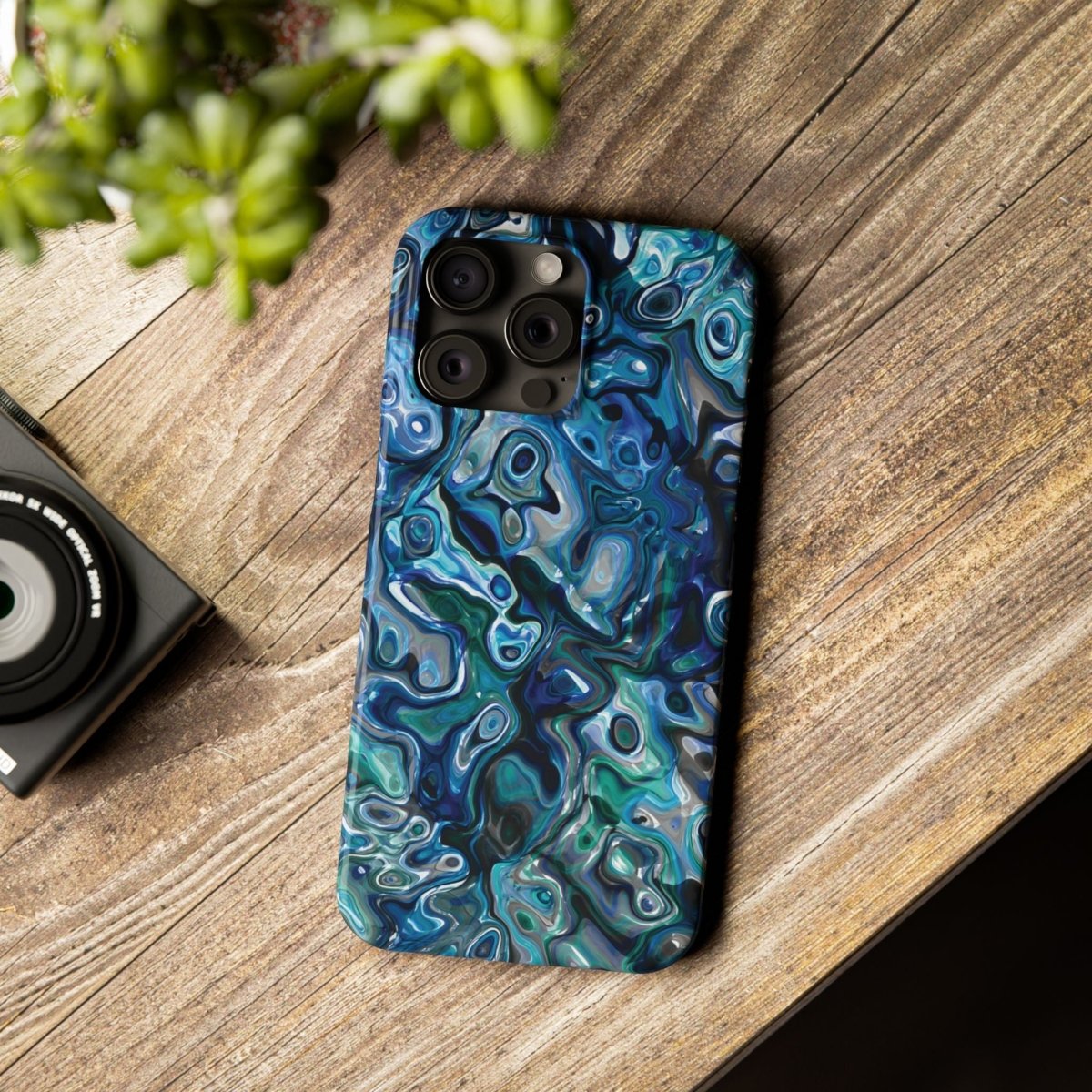 New Zealand - Inspired Phone Case Abalone Paua Shell,Slim iPhone Cover, Protective Case, Unique Gift, Trendy Accessories, - Earthbound Pacific