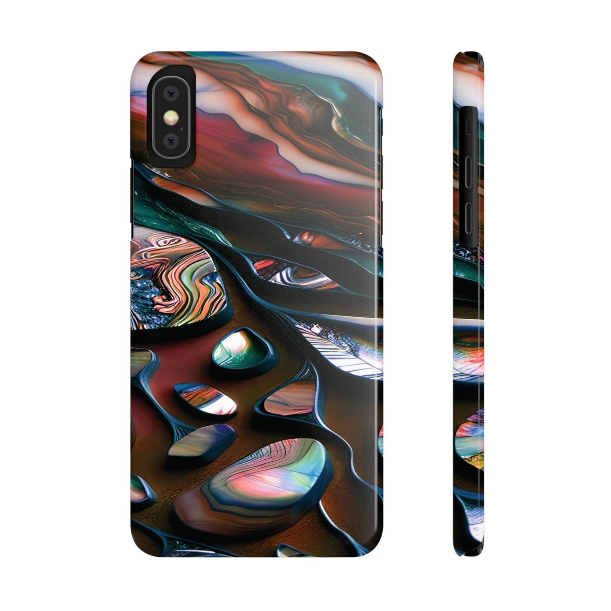 New Zealand - Inspired Phone Case Abalone Paua Shell,Slim iPhone Cover, Protective Case, Unique Gift, Trendy Accessories, - Earthbound Pacific