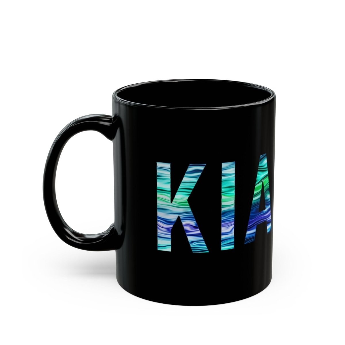 New Zealand Kia Ora Black Coffee Mug - Earthbound Pacific