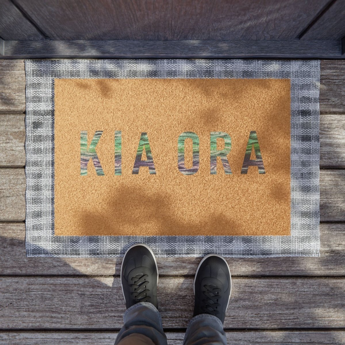 New Zealand "Kia Ora" Custom Doormat - Earthbound Pacific