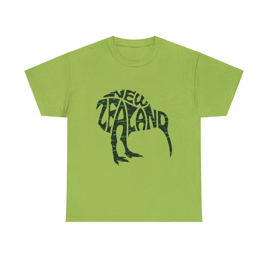 New Zealand Kiwi Custom Unisex Heavy Cotton Tee - Earthbound Pacific