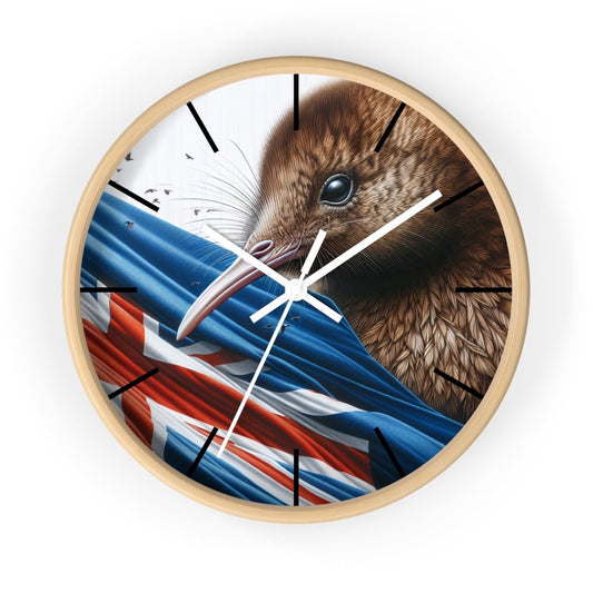 New Zealand Kiwi Wall Clock - Earthbound Pacific