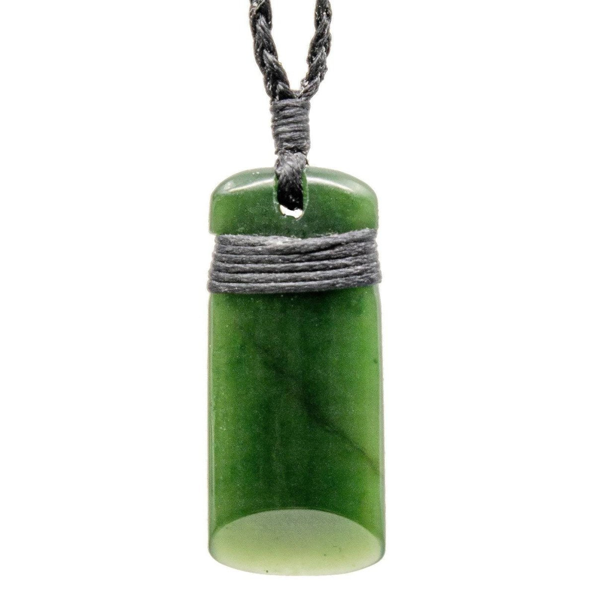 New Zealand Maori Inspired Dark Green Nephrite Jade Toki Necklace - Earthbound Pacific