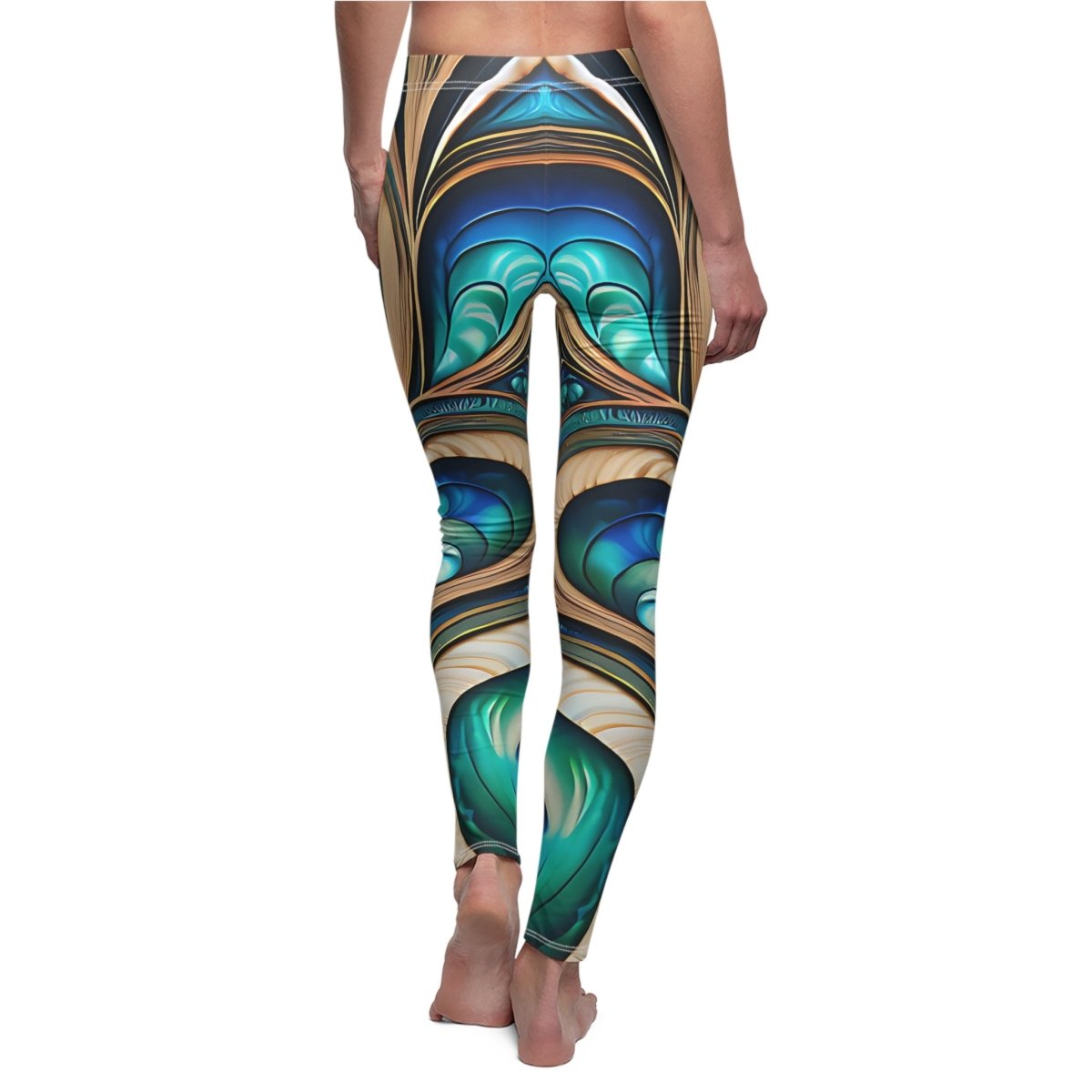 New Zealand Paua Abalone Design Leggings 79280100757702704794 Earthbound Pacific