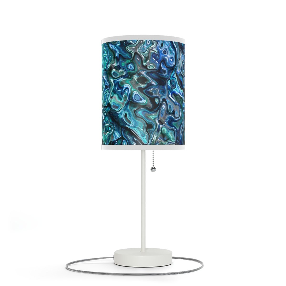 New Zealand Paua Abalone Design Modern Abstract Table Lamp 15051861305263564119 Earthbound Pacific