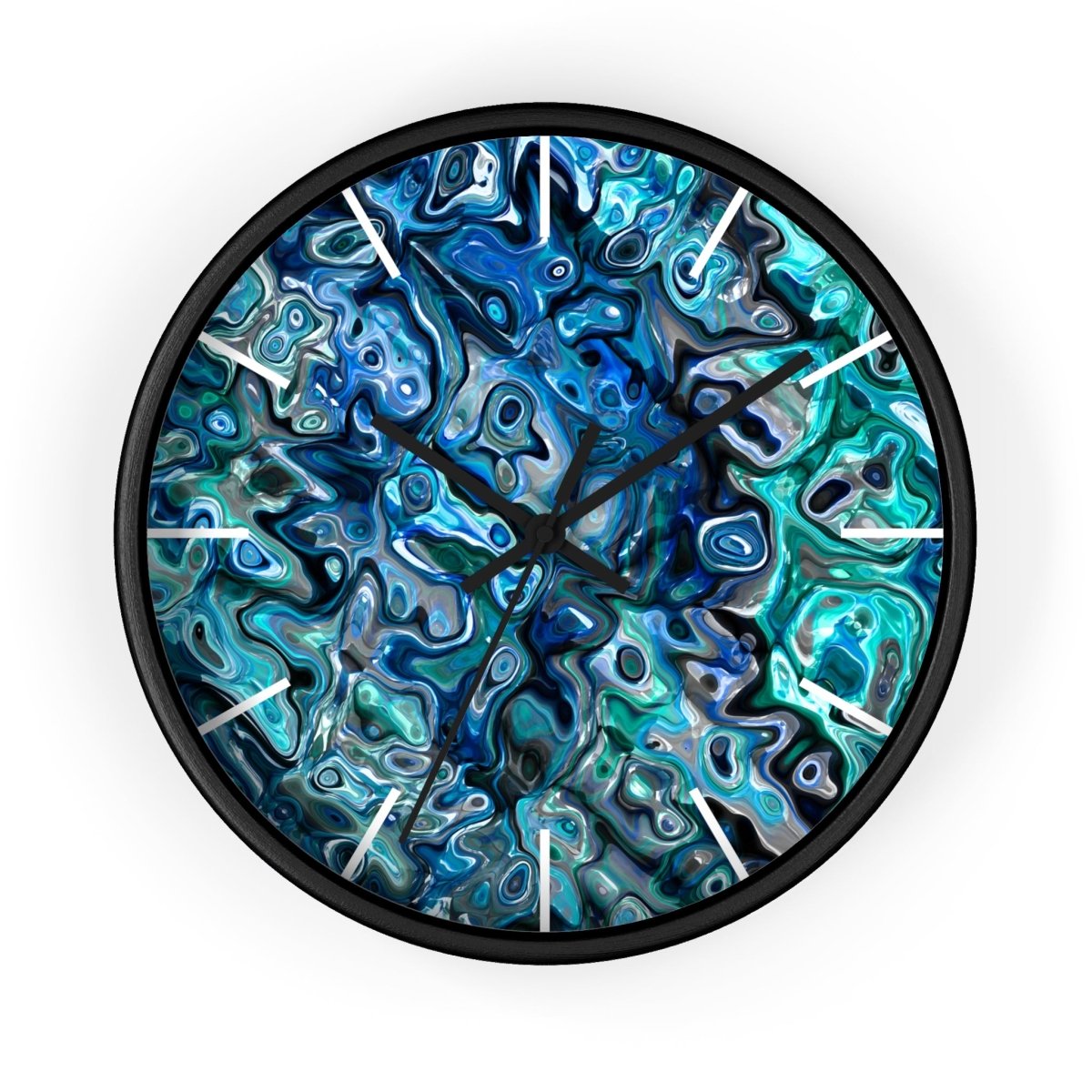 New Zealand Paua Abalone Design Wall Clock 64345514753939169080 Earthbound Pacific