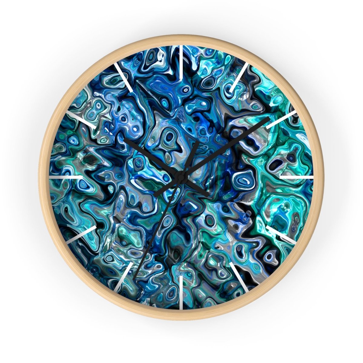 New Zealand Paua Abalone Design Wall Clock 32518416130736079670 Earthbound Pacific