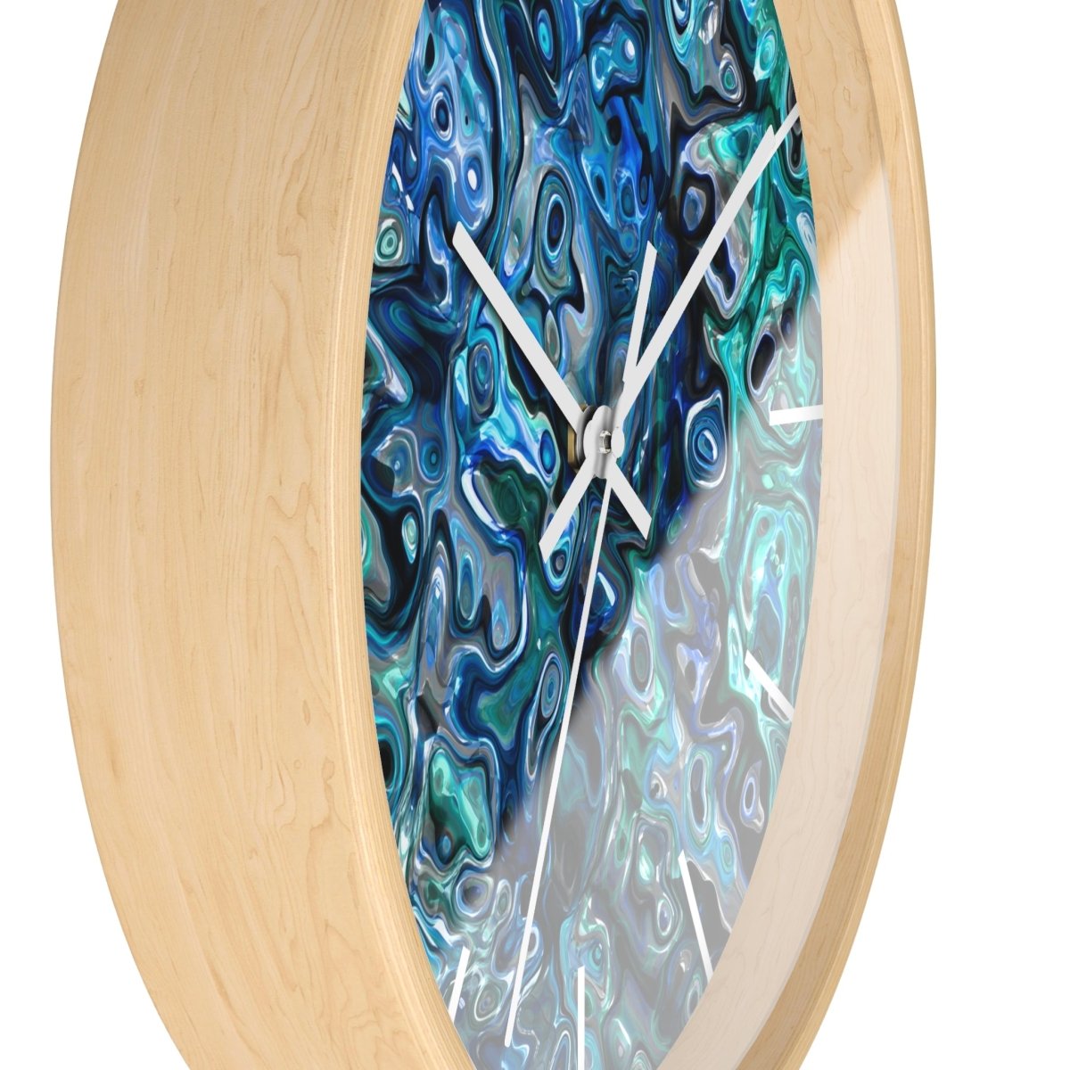 New Zealand Paua Abalone Design Wall Clock 24241828430478528519 Earthbound Pacific
