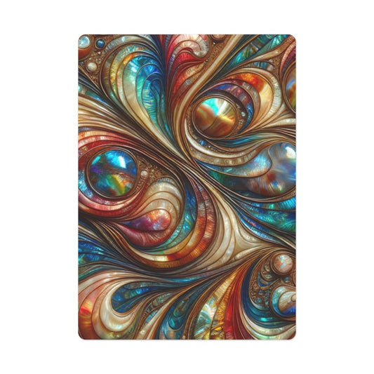 New Zealand Paua Abalone Shell Design Inspired Poker Cards - Earthbound Pacific