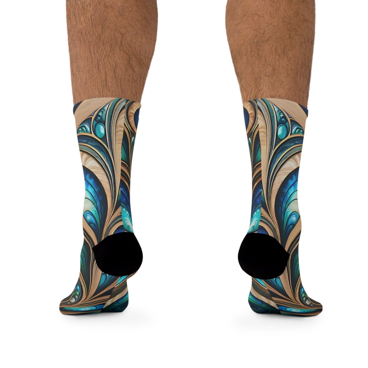 New Zealand Paua Abalone Unisex Socks Inspired, Eco - Friendly Upcycled Footwear - Earthbound Pacific