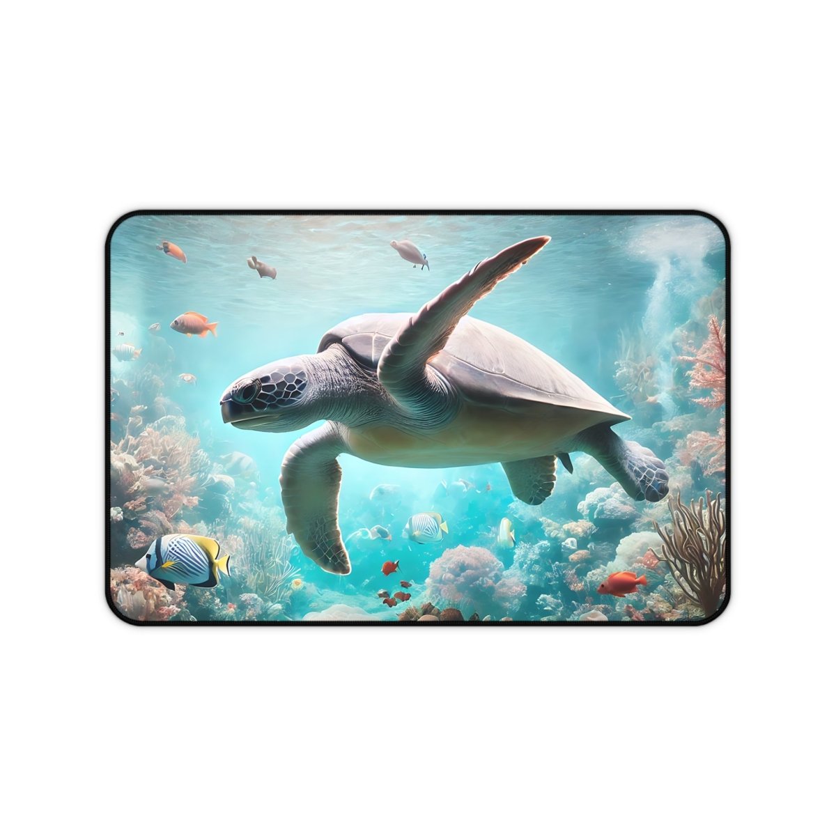 Ocean Turtle Desk Mat - Vibrant Underwater Scene for Home & Office 31581398529417467845 Earthbound Pacific