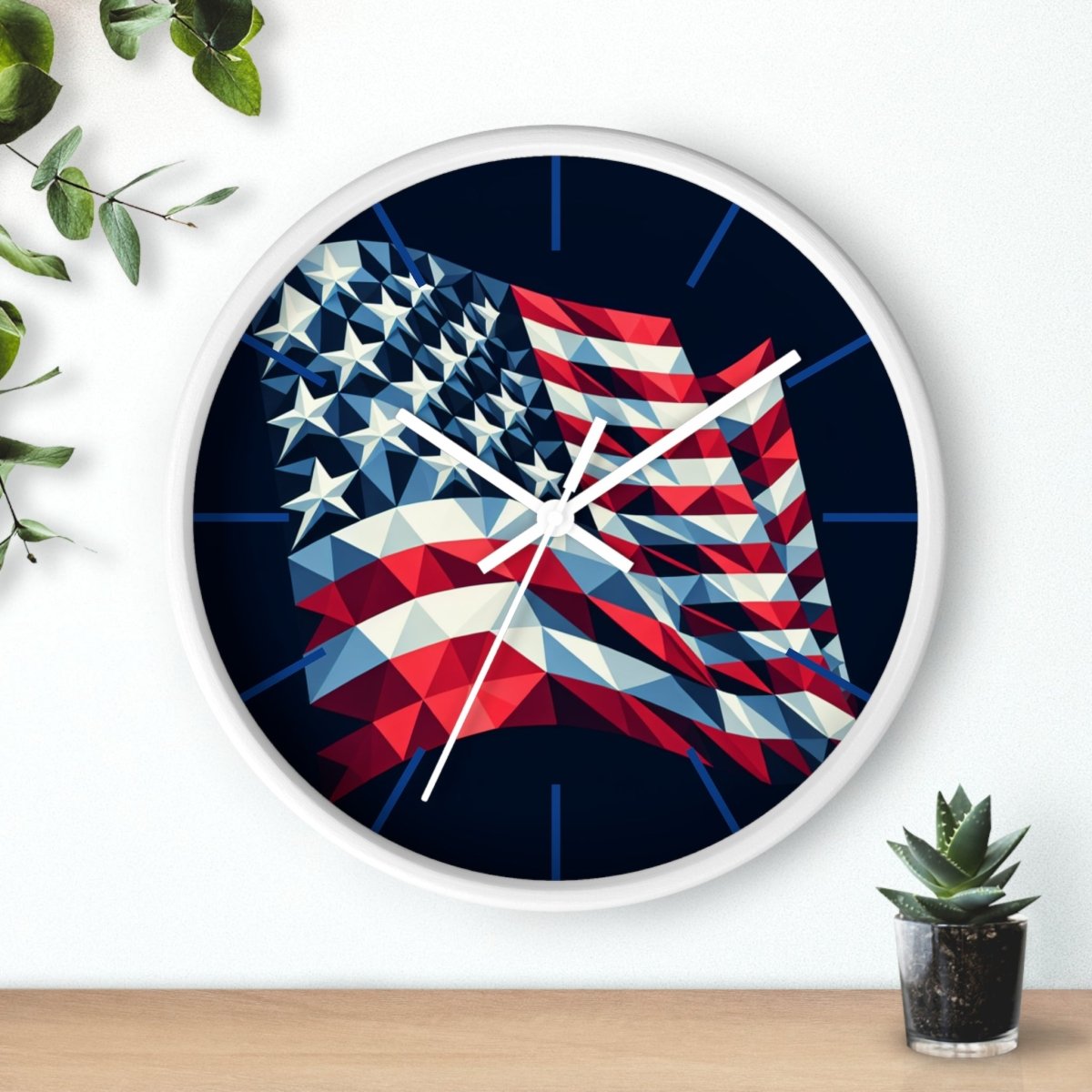 Patriotic Wall Clock - Earthbound Pacific