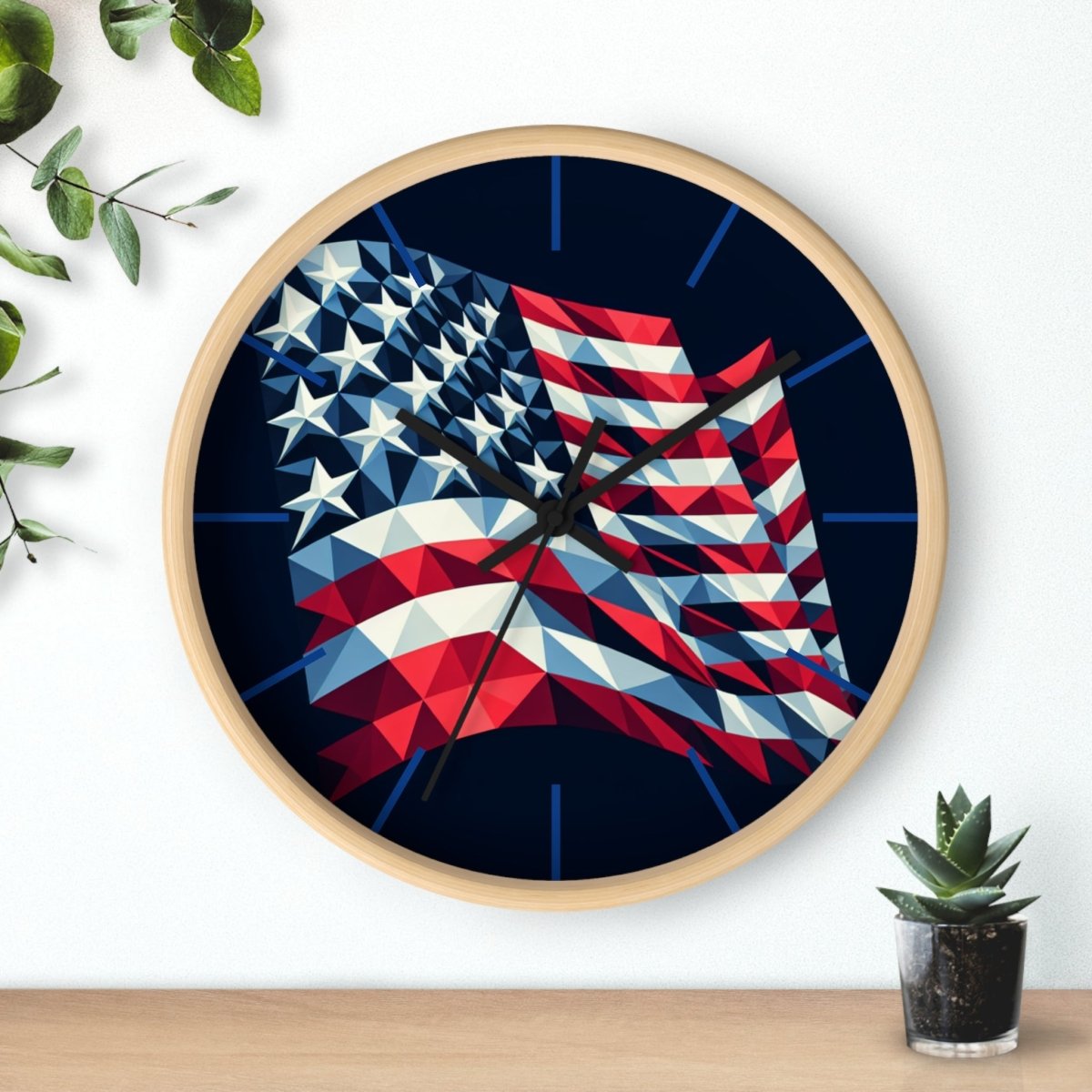 Patriotic Wall Clock - Earthbound Pacific