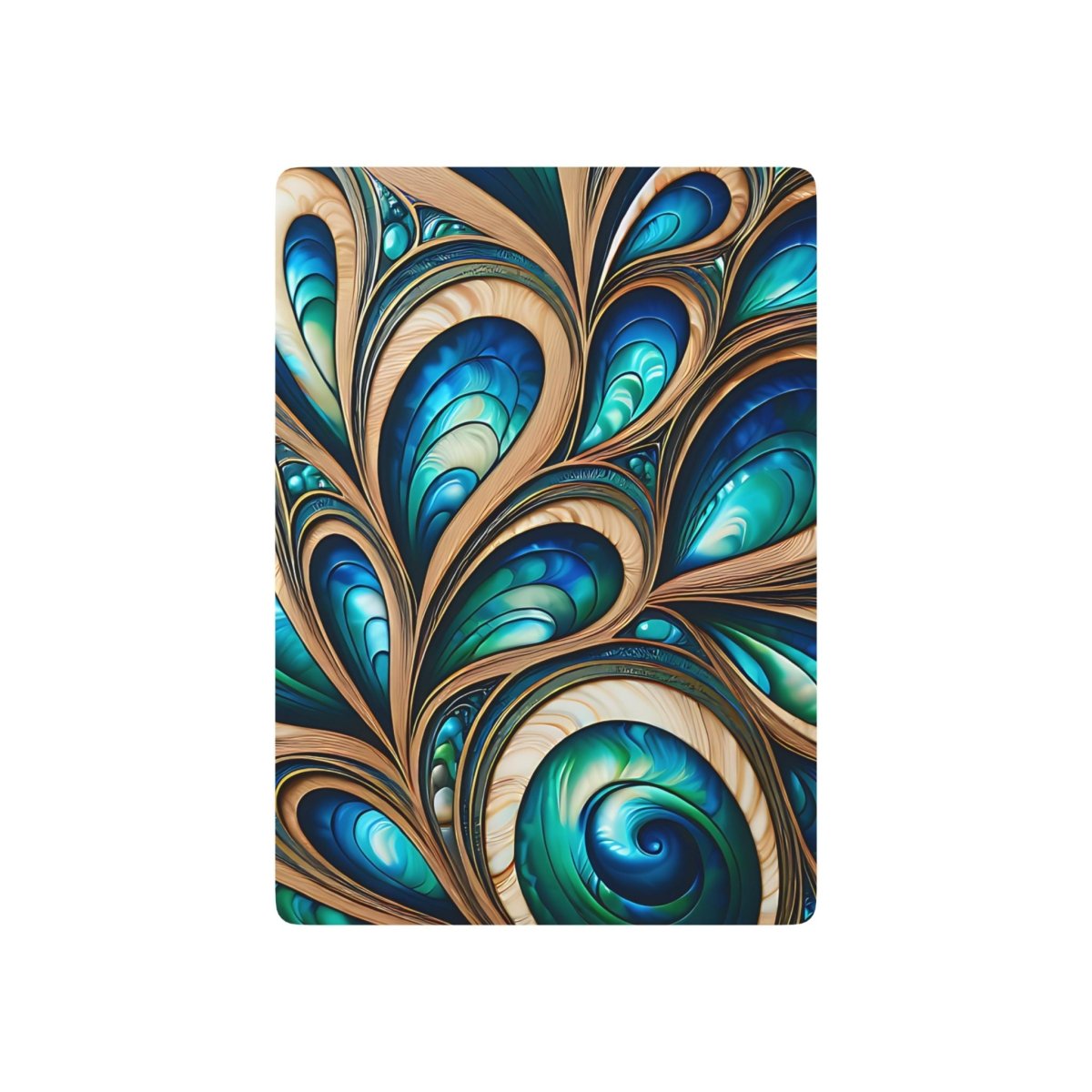 Paua Abalone Cards, Poker Deck, Casino Game Night, Unique Gift, Collectible Playing Cards, Shell Design - Earthbound Pacific