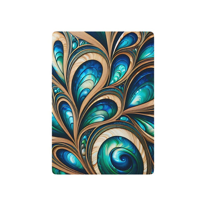 Paua Abalone Cards, Poker Deck, Casino Game Night, Unique Gift, Collectible Playing Cards, Shell Design - Earthbound Pacific