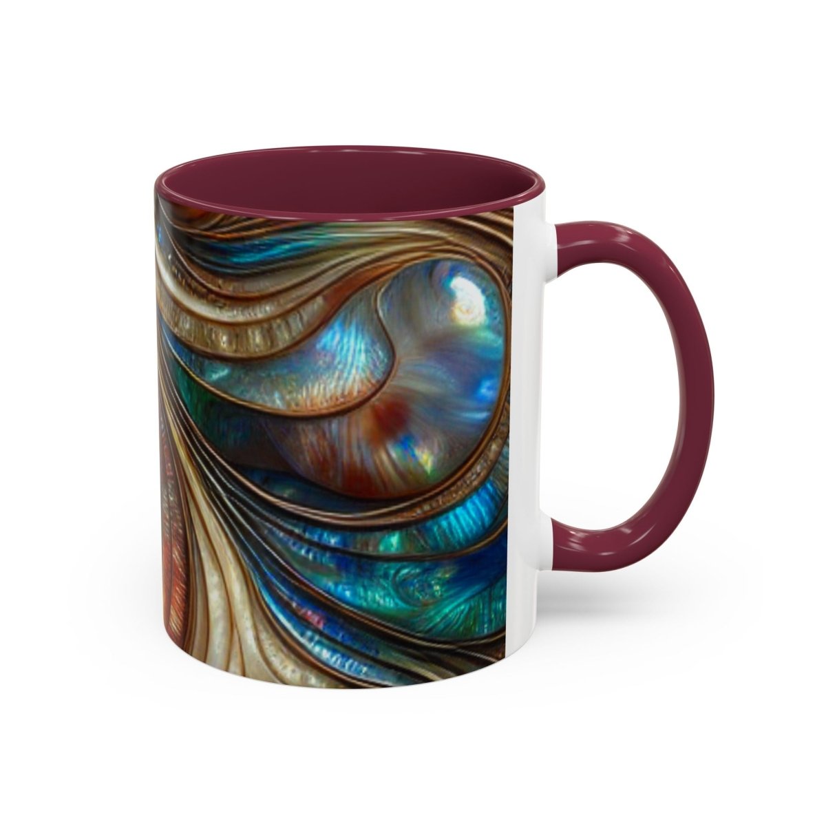 Paua Abalone Mug, Colorful Coffee Cup for New Zealand Inspired Gift, 11oz Tea Mug, Kitchen Decor, Shell Pattern Souvenir, Ocean Theme Cup 58622831453743287562 Earthbound Pacific