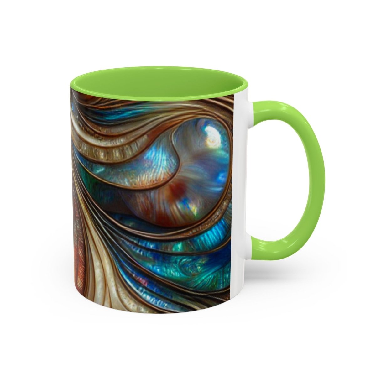 Paua Abalone Mug, Colorful Coffee Cup for New Zealand Inspired Gift, 11oz Tea Mug, Kitchen Decor, Shell Pattern Souvenir, Ocean Theme Cup 58622831453743287562 Earthbound Pacific
