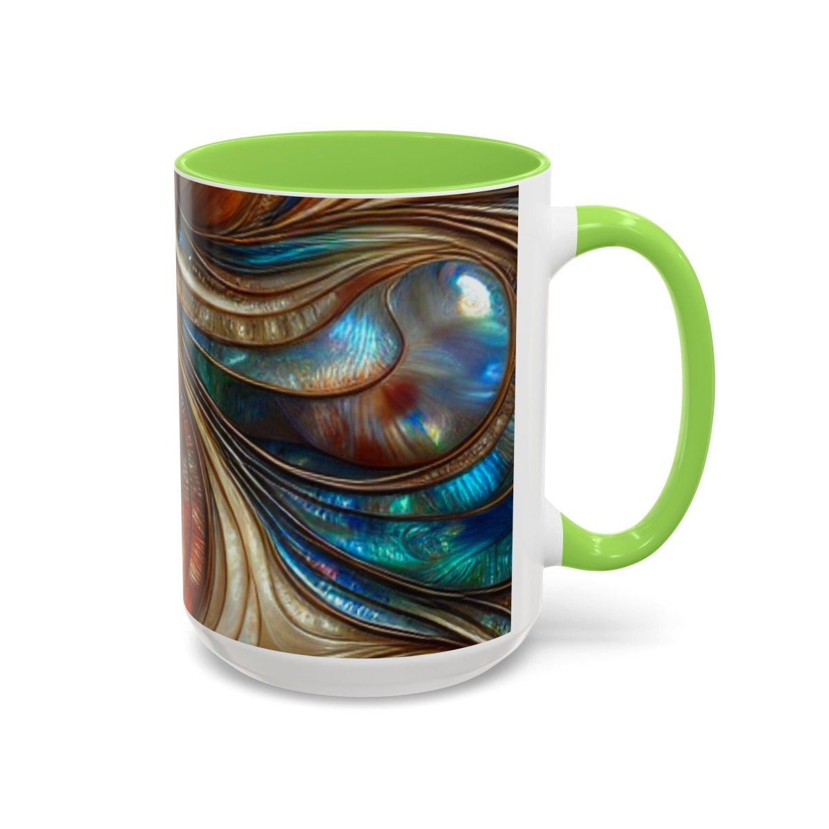 Paua Abalone Mug, Colorful Coffee Cup for New Zealand Inspired Gift, 11oz Tea Mug, Kitchen Decor, Shell Pattern Souvenir, Ocean Theme Cup 58622831453743287562 Earthbound Pacific