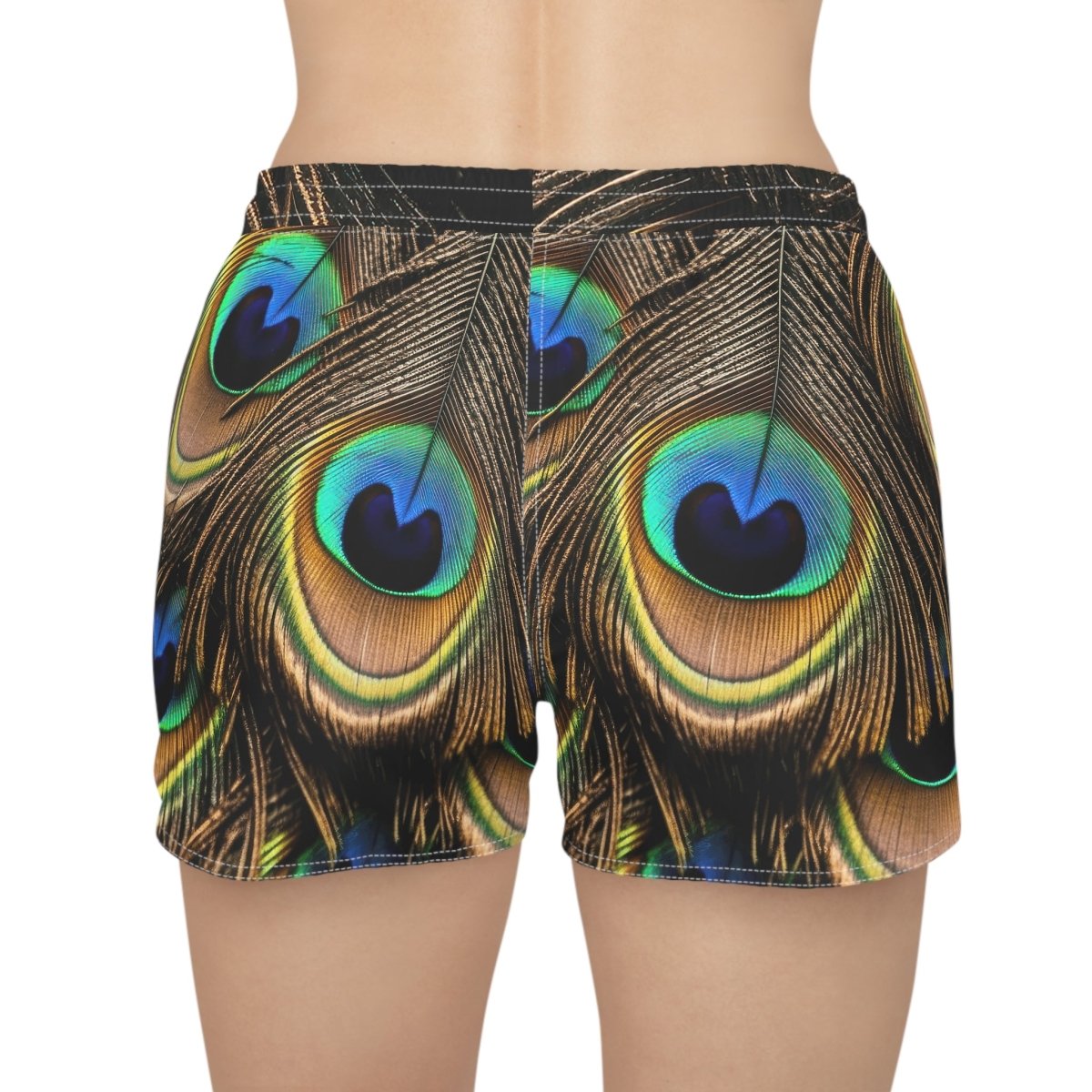 Peacock Shorts, Summer Fashion, Boho Chic, Beachwear, Resort Wear, Vacation Outfit - Earthbound Pacific