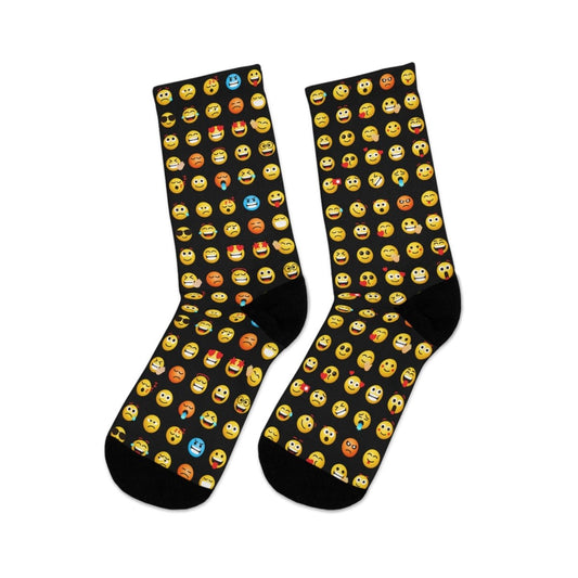 Playful Emoji Socks, Recycled Poly, Eco - Friendly 30338486266332975541 Earthbound Pacific