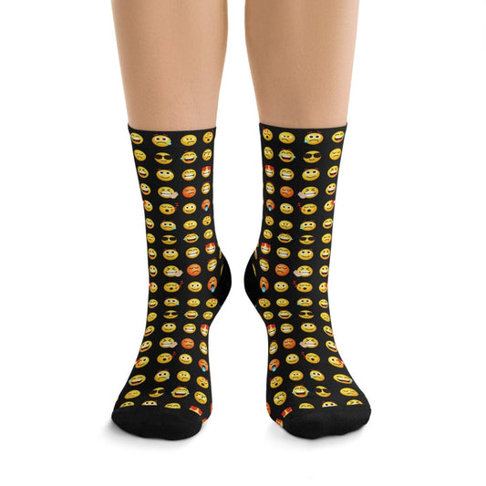 Playful Emoji Socks, Recycled Poly, Eco - Friendly 30338486266332975541 Earthbound Pacific