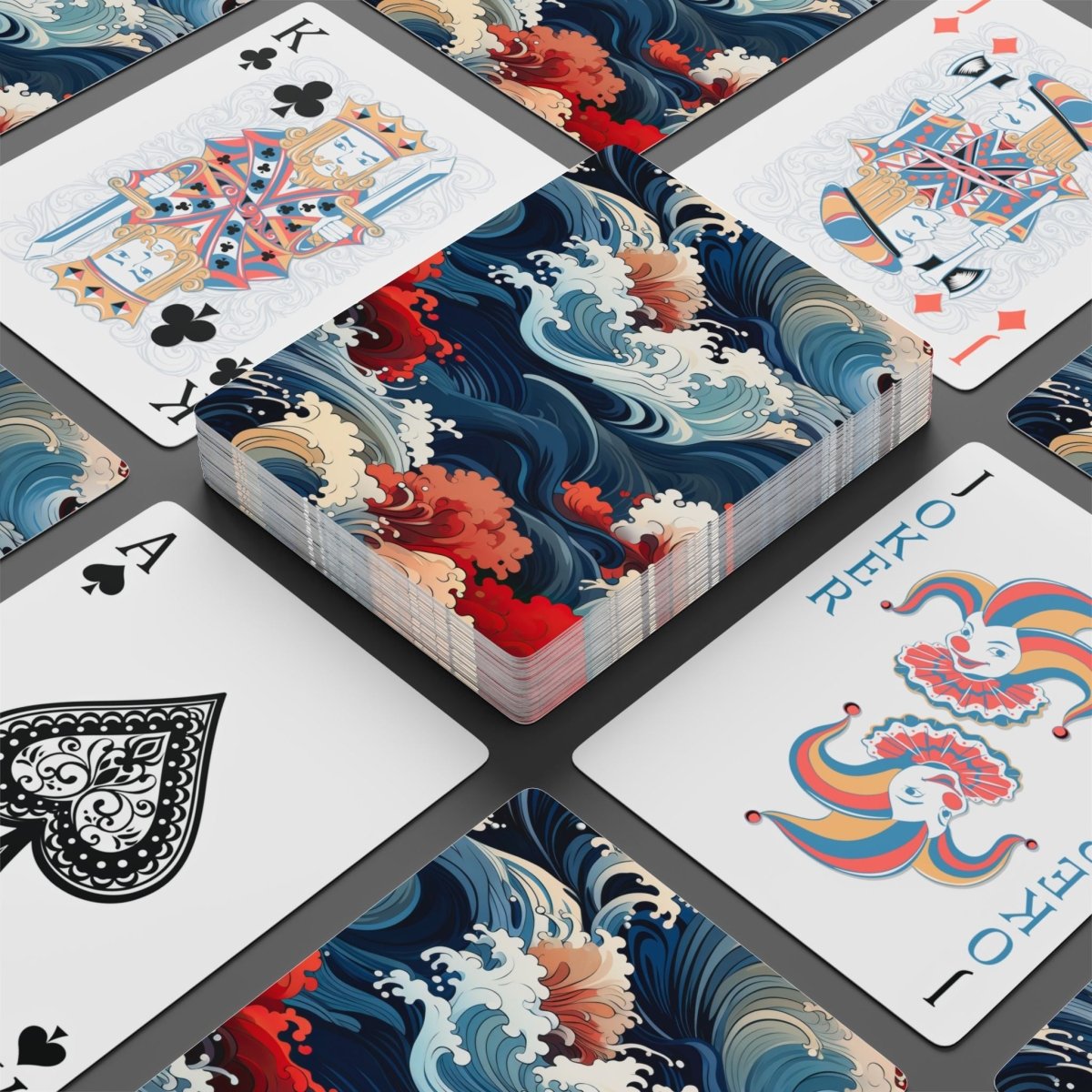 Playing Card Deck, Japanese Kimono Inspired Poker Cards 31936769233200441015 Earthbound Pacific
