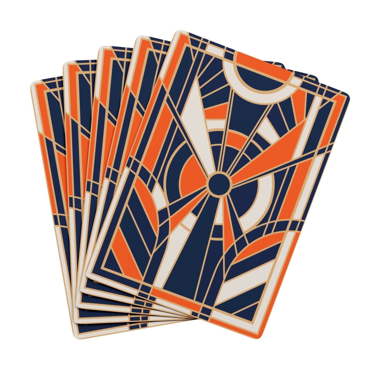 Playing Cards, Art Deco Vintage Retro Design Deck, Casino Game Night Supplies - Earthbound Pacific