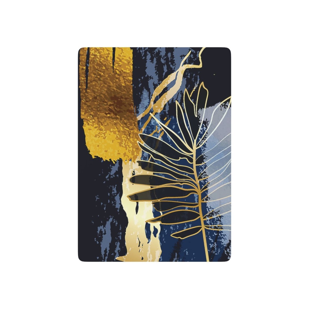 Playing Cards, Botanical Exotic Jungle Palm Foliage Gold Line Art, Watercolor Poker Cards. Perfect for Game Night, Poker Enthusiasts. Great - Earthbound Pacific