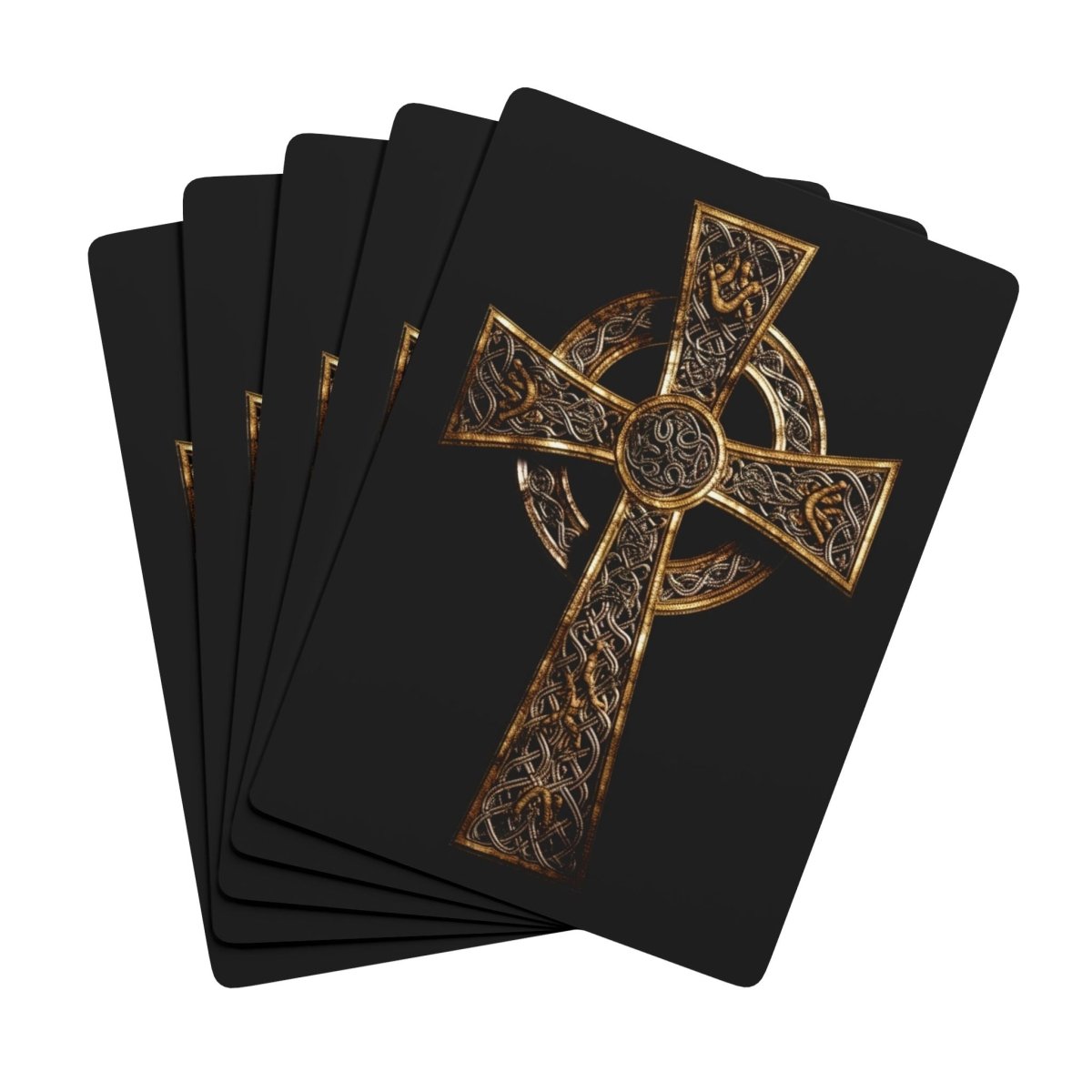 Playing Cards, Celtic Cross Design - Perfect Deck for Poker Night, Poker Night Deck, Celtic Cross Poker Cards, Unique Poker Playing Cards, - Earthbound Pacific