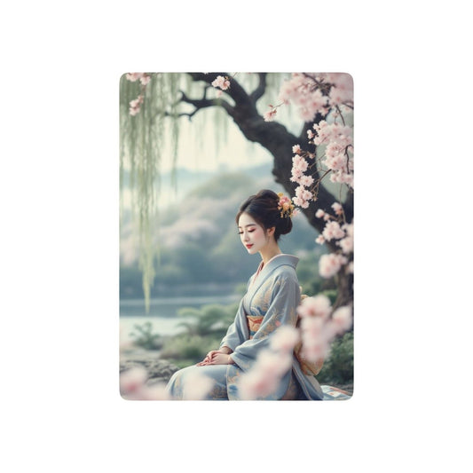 Playing Cards, Japanese Geisha Cherry Blossom Lake Poker Cards Deck Set, Card Game, Gift for Gamers, Casino Night Decor, Poker Night 32468978426857981831 Earthbound Pacific