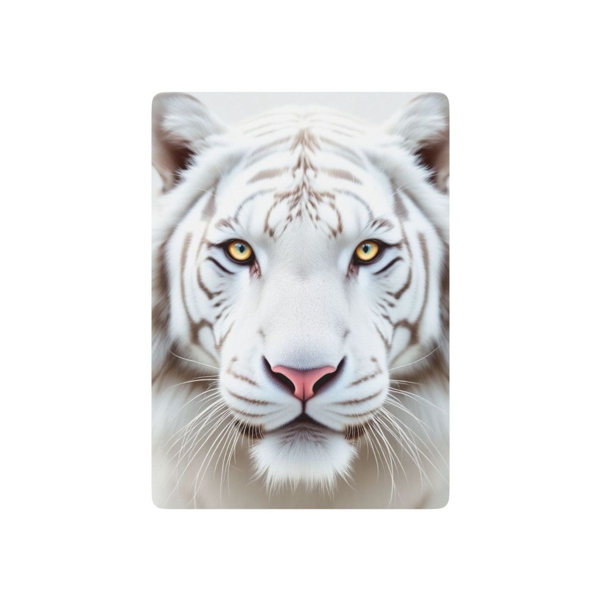 Playing Cards, White Tiger Face Poker Card Deck - Fun Card Game, Unique Gift, Deck of Cards, Animal Lover Gift, Poker Night Supplies - Earthbound Pacific