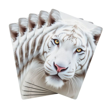 Playing Cards, White Tiger Face Poker Card Deck - Fun Card Game, Unique Gift, Deck of Cards, Animal Lover Gift, Poker Night Supplies - Earthbound Pacific