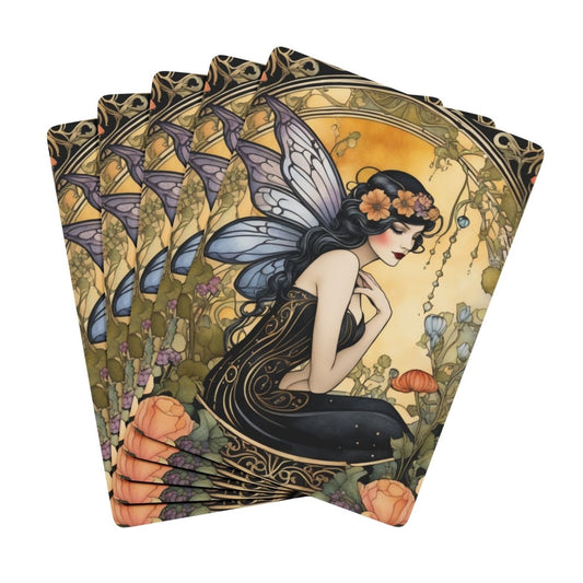 Poker Cards, Art Deco Fairy Deck for Card Game Nights - Tarot, Magic, Fortune Telling, Unique Collectible Gift, Novelty Games 23527661185713668031 Earthbound Pacific