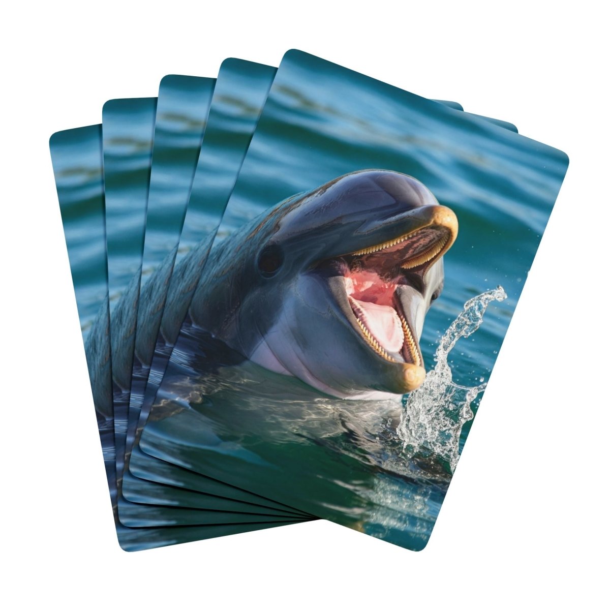 Poker Playing Cards, Dolphin Poker Cards, Fun Deck of Cards, Unique Game Night Supplies, Playful Animal Design - Earthbound Pacific