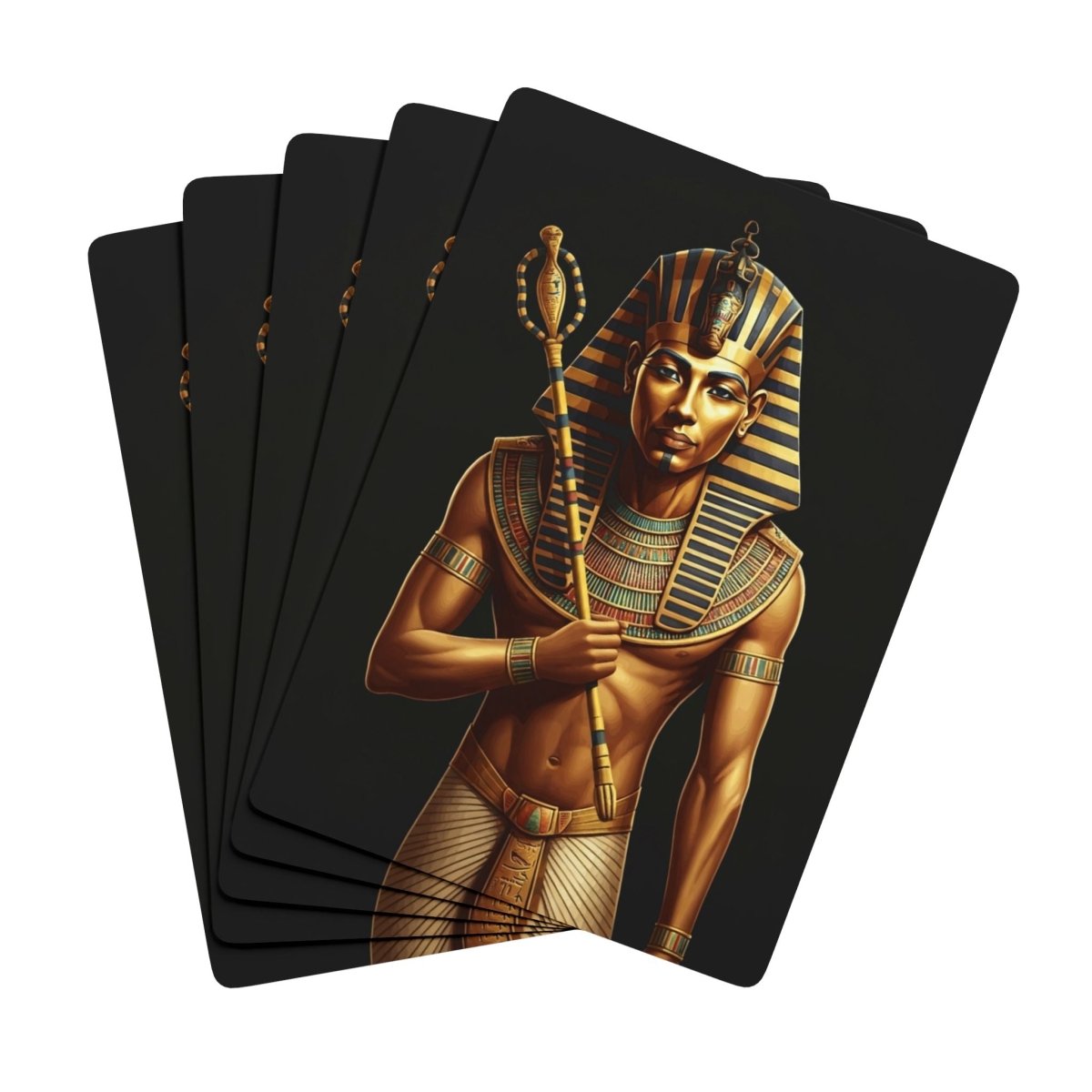 Poker Playing Cards, Egyptian Pharaoh Poker Cards, Unique Deck, Ancient Egypt Card Game, Fun Gift for Card Players, Illustrated Poker Set - Earthbound Pacific